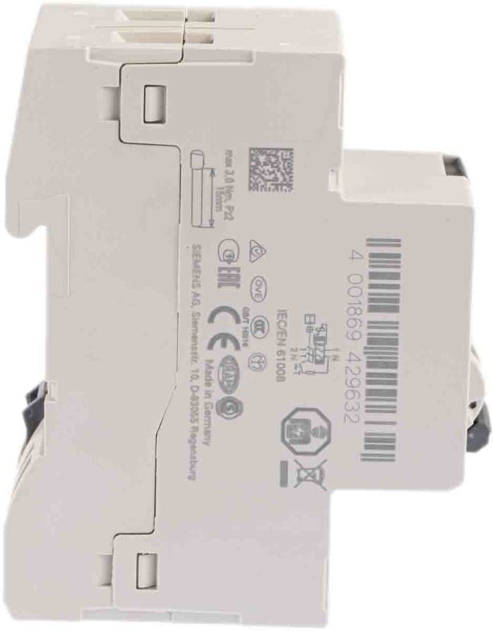 5SV3312-6 Siemens, Siemens 5SV3 RCCB, 25A, 2 Pole, 30mA, Type A, 124-7727