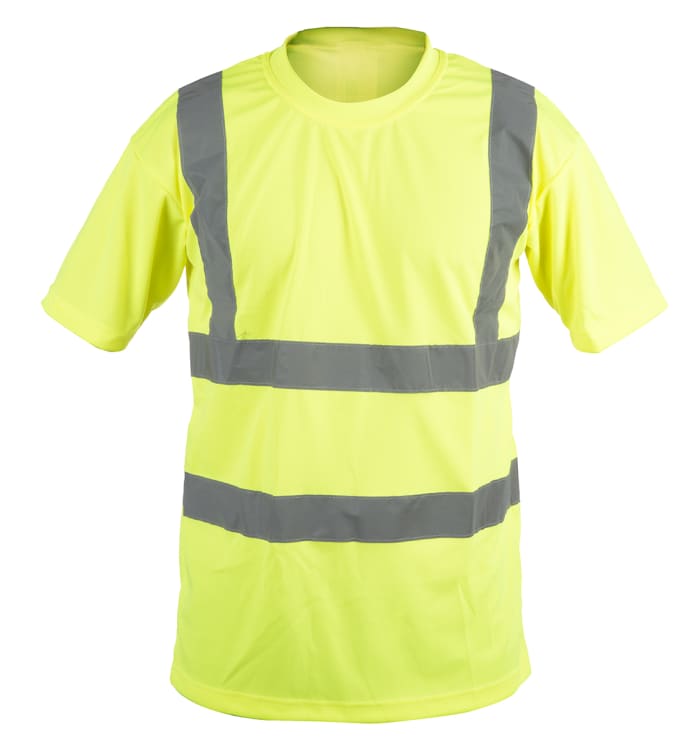 Portwest Yellow Unisex Hi Vis T-Shirt, M
