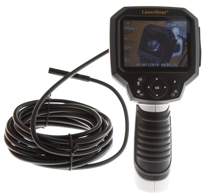 Laserliner VideoScope XXL 9mm probe Inspection Camera, 5m Probe Length, LED Illumination