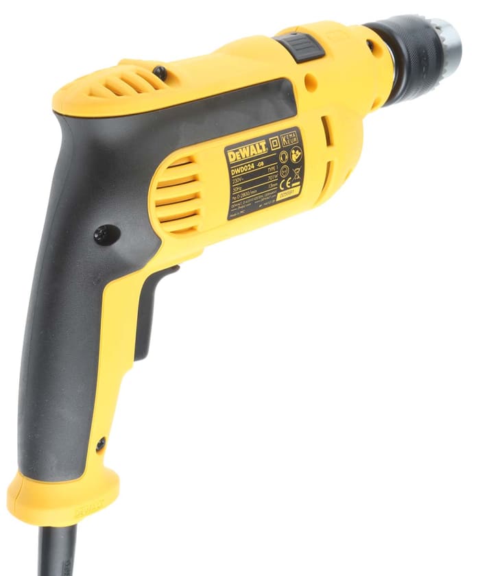 DWD024KGB DeWALT DeWALT Keyed 240V Corded Hammer Drill, UK Plug