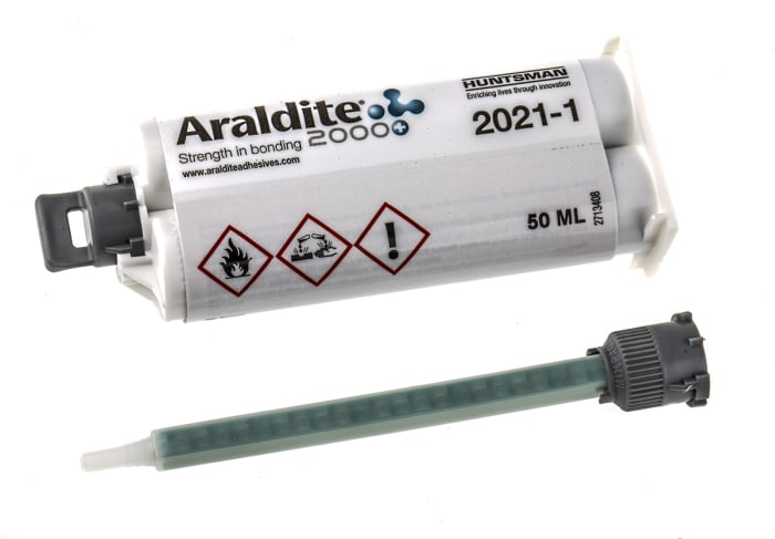 Adhésif Araldite 2021-1 Vert, Jaune, Liquide Cartouche double 50 ml