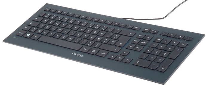 Cherry Wired USB Keyboard, AZERTY, Black