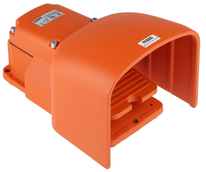 Interrupteur à pédale RS PRO Momentané, 1RT 20 A 125V IP65