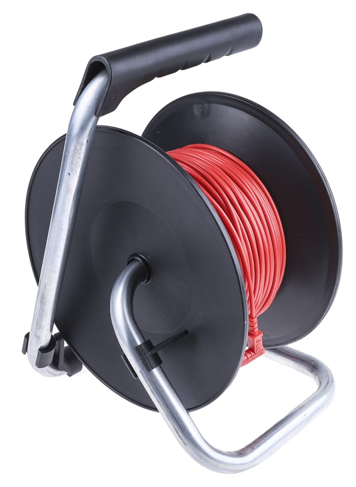 RS PRO RS PRO Red Test Lead Extension Reel, 50m Cable Length 125