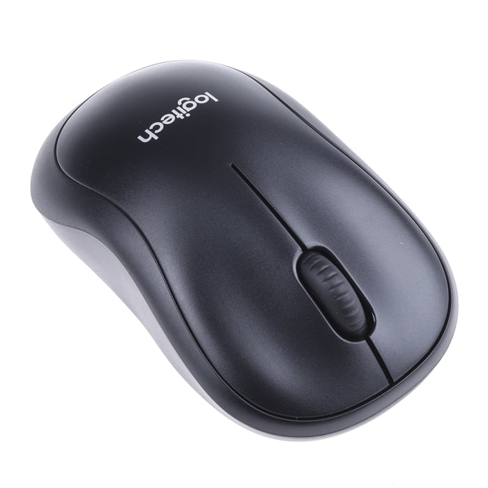 910-004881 Logitech, Logitech M220 3 Button Wireless Optical Mouse Black,  Grey, 125-4260