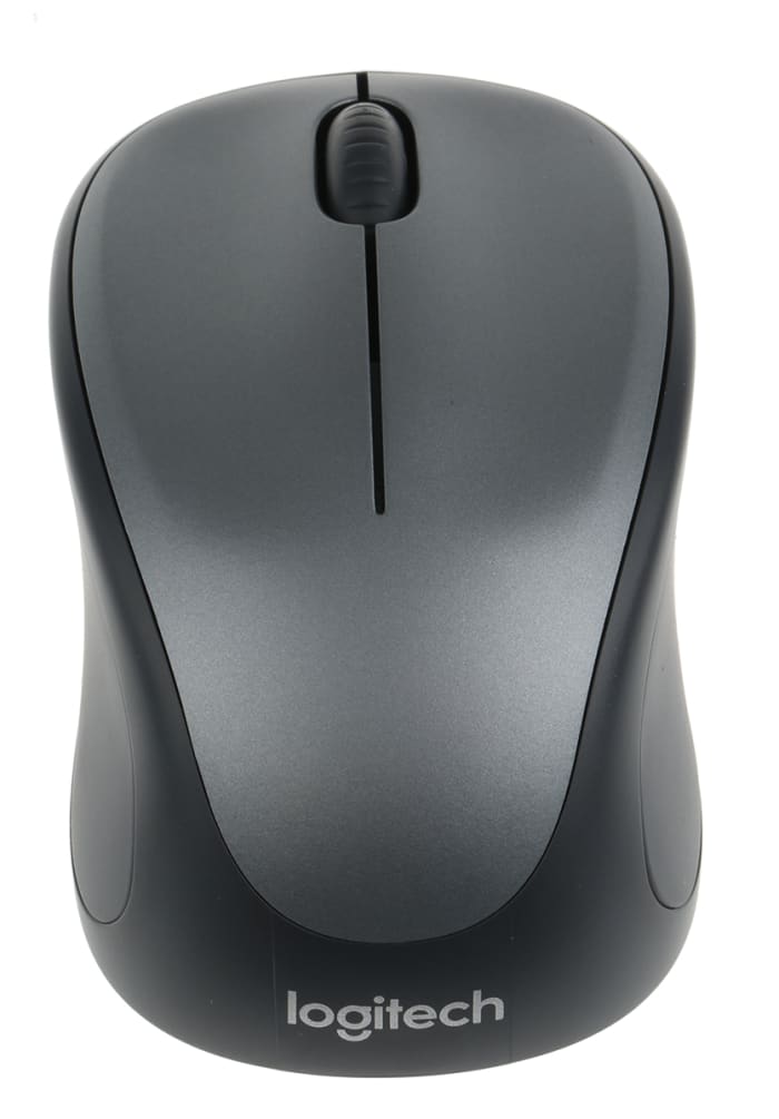 Logitech M235 3 Button Wireless Compact Optical Mouse Grey