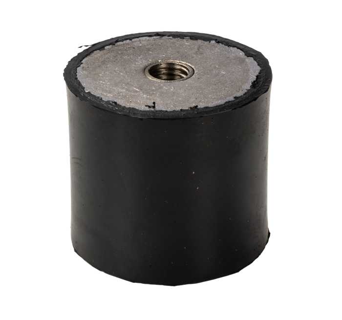 RS PRO Cylindrical M10 Anti Vibration Mount, Female to Female Bobbin with 128.99kg Compression Load