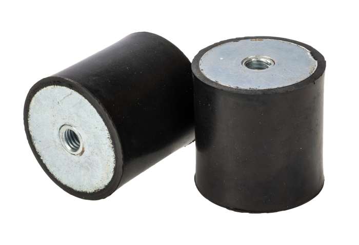 RS PRO M8 Anti Vibration Mount, Female Buffer Foot with 100.52kg Compression Load