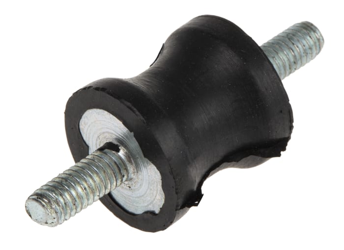 RS PRO M4 Anti Vibration Mount, Male to Male Bobbin