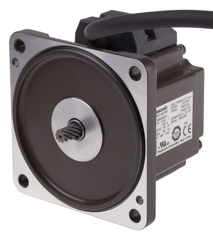 Moteur AC Panasonic, série GV, 8P, 80 x 59,5 x 80 mm, 50 W 100 V, 200 V