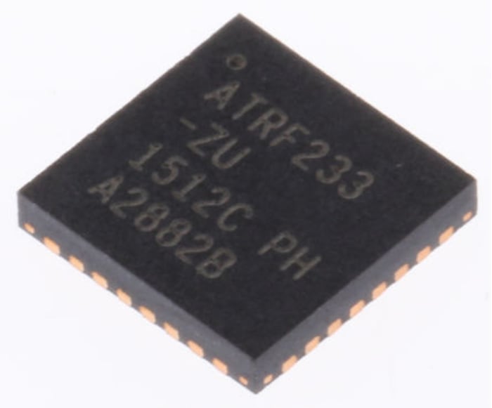Microchip AT86RF233-ZU Zigbee Transceiver, 32-Pin QFN