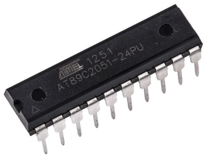 Microchip, 8bit 8051, AT89 Microcontroller, 24MHz, 2 kB Flash, 20-Pin PDIP