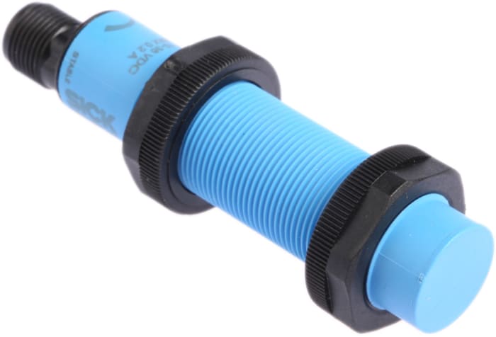 SICK Capacitive Threaded Barrel Proximity Sensor, M18, 12 mm Detection, PNP NO+NC, 10 → 36 V dc
