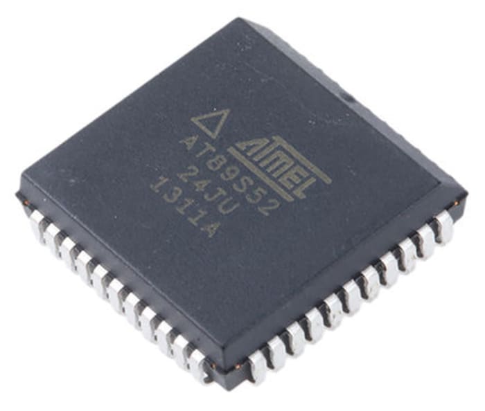 Microchip, 8bit 8051, AT89 Microcontroller, 24MHz, 8 kB Flash, 44-Pin PLCC