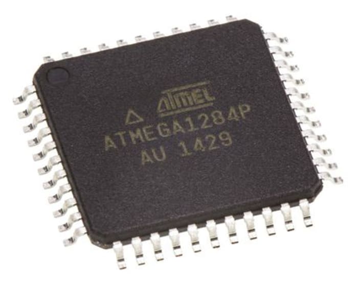 Microchip, 8bit AVR, ATmega Microcontroller, 20MHz, 128 kB Flash, 44-Pin TQFP