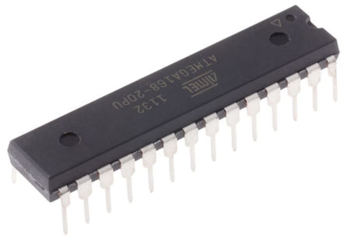 Microchip, 8bit AVR, ATmega Microcontroller, 20MHz, 16 kB Flash, 28-Pin PDIP