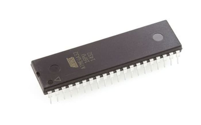 Microchip, 8bit AVR, ATmega Microcontroller, 16MHz, 32 kB Flash, 40-Pin PDIP