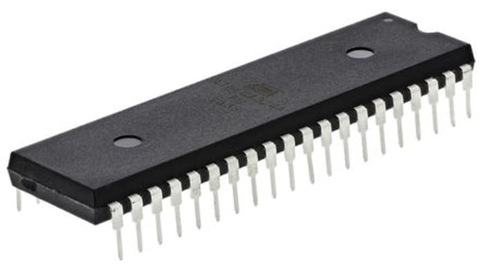 Microchip, 8bit AVR, ATmega Microcontroller, 20MHz, 32 kB Flash, 40-Pin PDIP