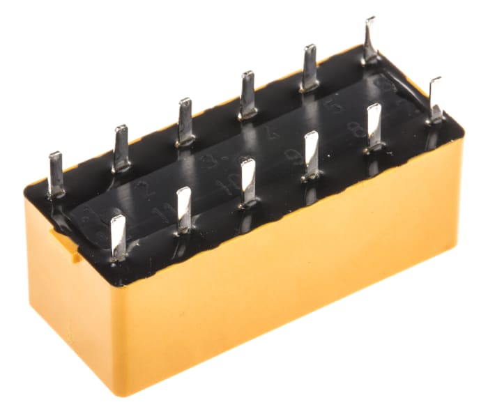 Panasonic PCB Mount Power Relay, 5V dc Coil, 4A Switching Current, DPDT