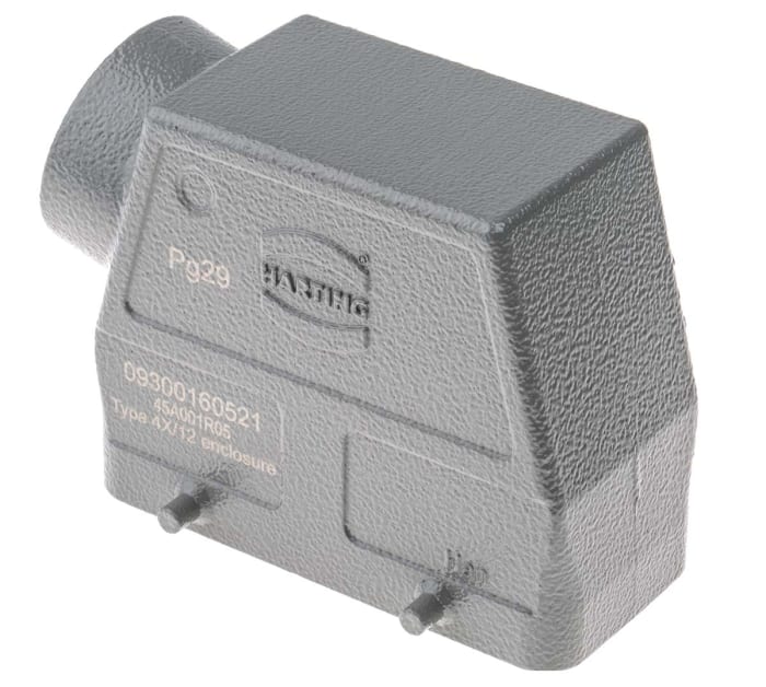 HARTING Han B Heavy Duty Power Connector Hood, Side Entry
