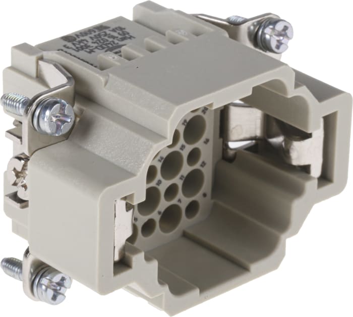 HARTING Heavy Duty Power Connector Module, 10A, Male, Han DD Series, 24 Contacts