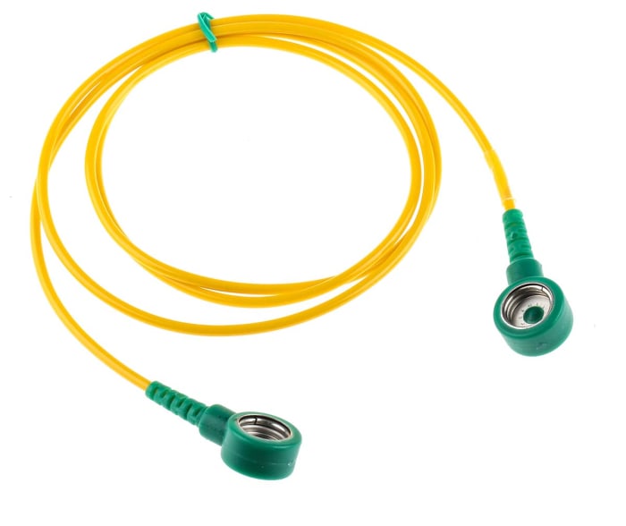 RS PRO ESD Grounding Cord With 10 mm Socket