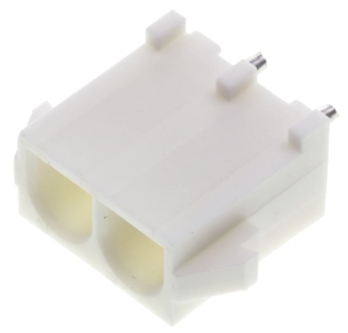 Embases de circuit imprimé TE Connectivity, Universal MATE-N-LOK, 2 pôles , 6.35mm 1 rangée, 19.0A, Droit