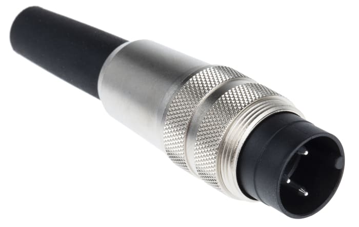 Binder Circular Connector, 3 Contacts, Cable Mount, M16 Connector, Plug, Male, IP40, 680 Series