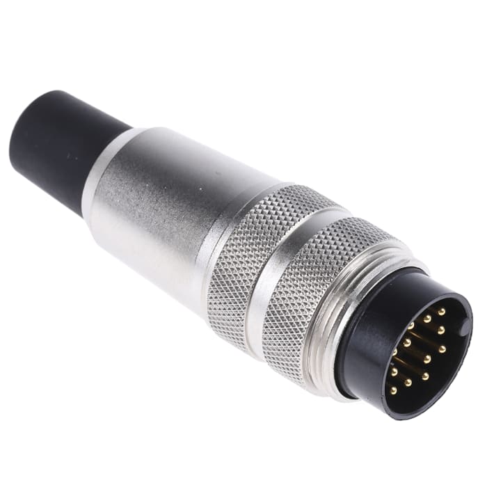 Binder Circular Connector, 12 Contacts, Cable Mount, M16 Connector, Plug, Male, IP40, 680 Series