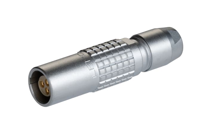 Connecteur circulaire LEMO série 0B, 3 contacts, Montage sur câble, raccordement A souder