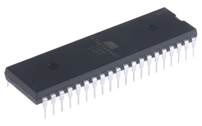 Microchip, 8bit AVR, ATmega Microcontroller, 20MHz, 64 kB Flash, 40-Pin PDIP