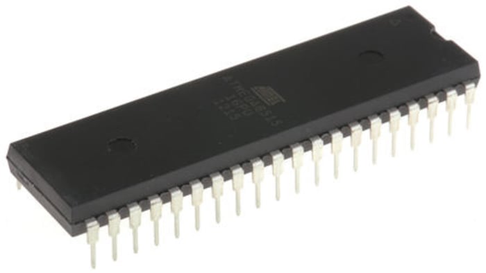 Microchip, 8bit AVR, ATmega Microcontroller, 16MHz, 8 kB Flash, 40-Pin PDIP