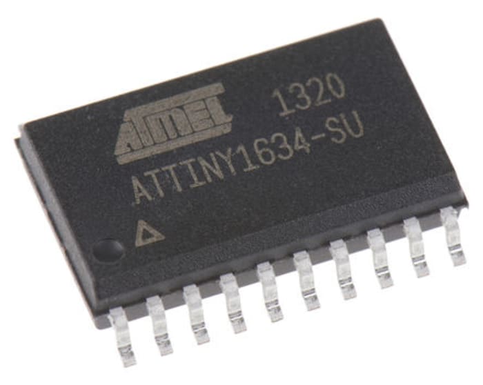 Microchip, 8bit AVR, ATtiny1634 Microcontroller, 12MHz, 16 kB Flash, 20-Pin SOIC