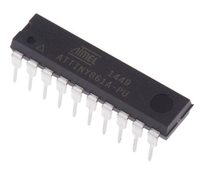Microchip, 8bit AVR, ATtiny861 Microcontroller, 20MHz, 8 kB Flash, 20-Pin PDIP