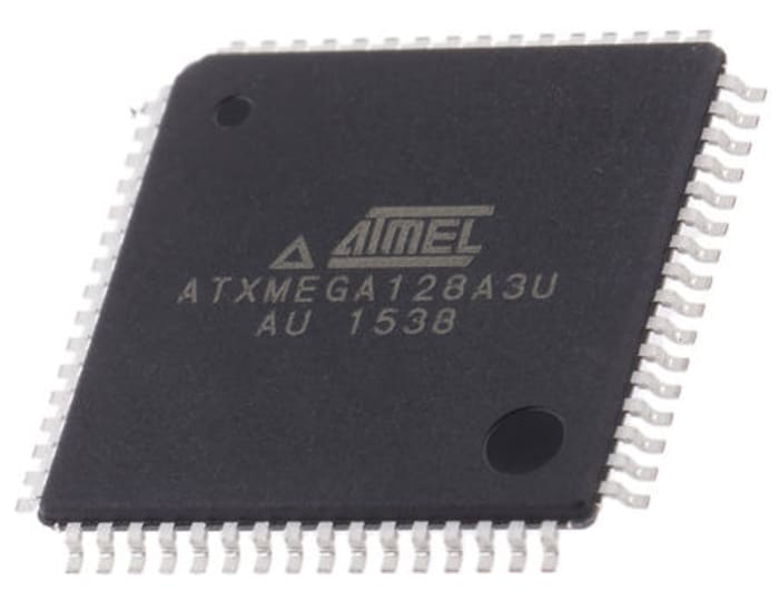 Microchip, 8bit AVR, AVR XMEGA Microcontroller, 32MHz, 128 + 8 kB Flash, 64-Pin TQFP
