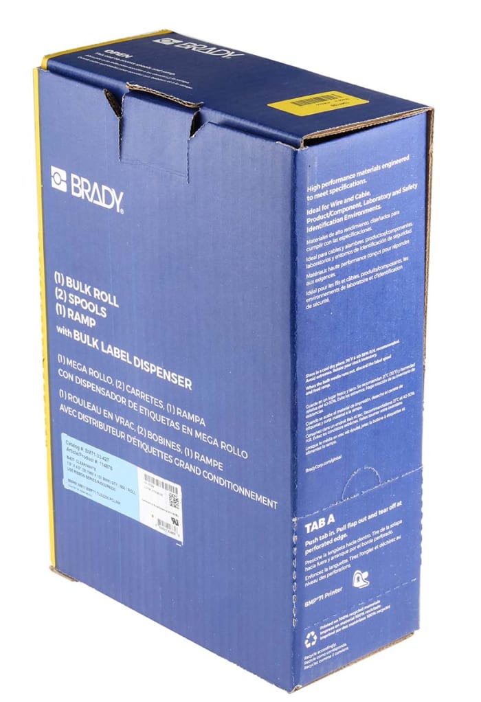 Brady Self-Laminating on Transparent/White Cable Labels for BMP61, BMP71,  M611, TLS 2200, TLS-PC LINK
