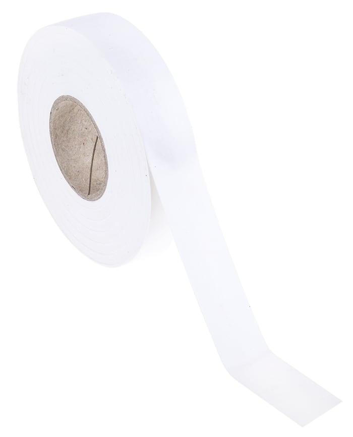 RS PRO  RS PRO White Double Sided Paper Tape, Non-Woven Backing