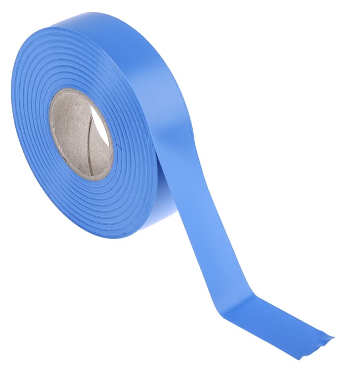 Ruban isolant RS PRO en PVC Bleu, 33m x 19mm
