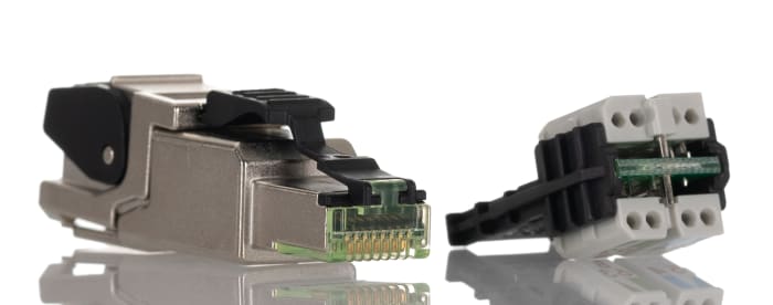 Molex 130047 Series Male RJ45 Connector, Cable Mount, Cat5e, Cat6a Straight 8P8C -Way