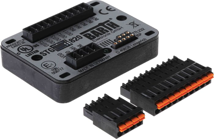 BARTH lococube mini-PLC Series PLC I/O Module for Use with STG-820, 7 → 32 V dc Supply, Analogue, Digital, Solid