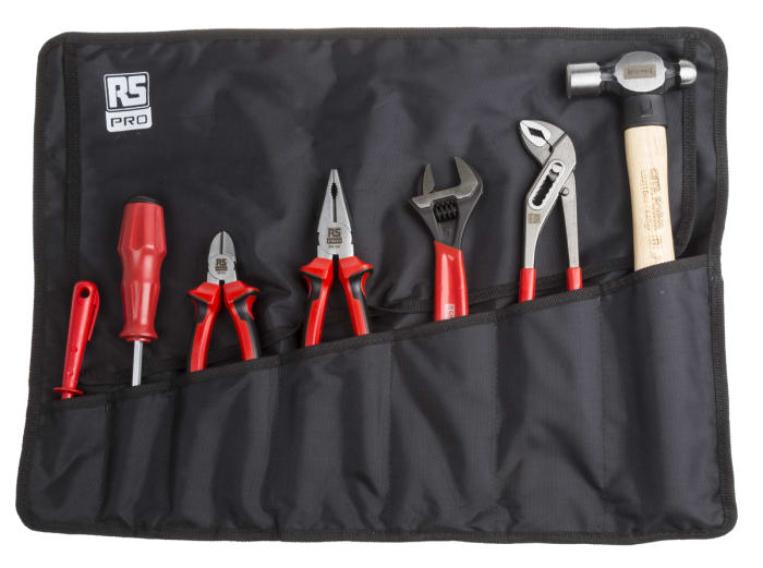 RS PRO 13 Piece Maintenance Tool Kit with Roll
