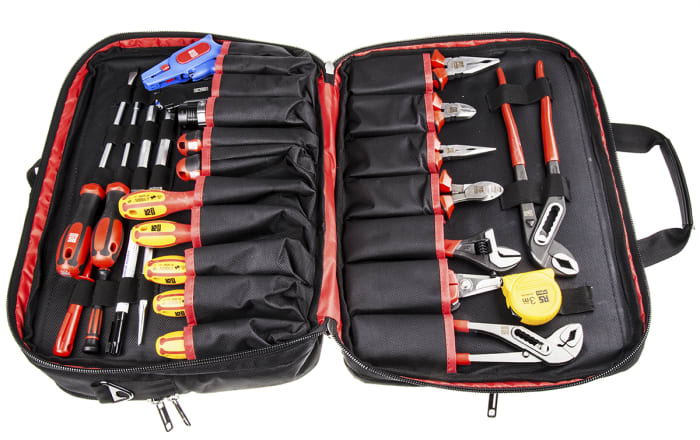 RS PRO 32 Piece Electricians Tool Kit with Case, VDE Approved