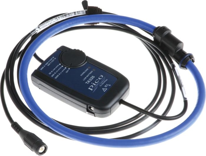 Pico Technology TA326 Current Probe, AC, Rogowski Coil Adapter, 3kA ac AC Max
