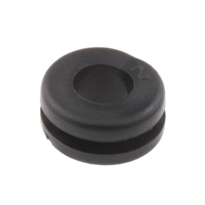 Kabelová průchodka Kabelová průchodka až 6mm PVC Černá 1.5mm RS PRO 9mm