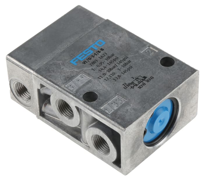 Festo 3/2 Pneumatic Solenoid Valve - Pneumatic G 1/8 Classic Tiger Series, 7803