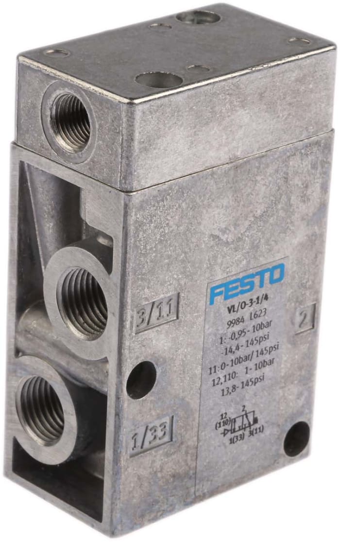 Electrodistributeur pneumatique Festo série Classic Tiger fonction 3/2, Pneumatique, G 1/4