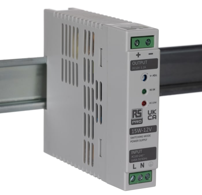 RS PRO Switch-Mode DIN-Schienen Netzteil 120W, 230V ac, 12V