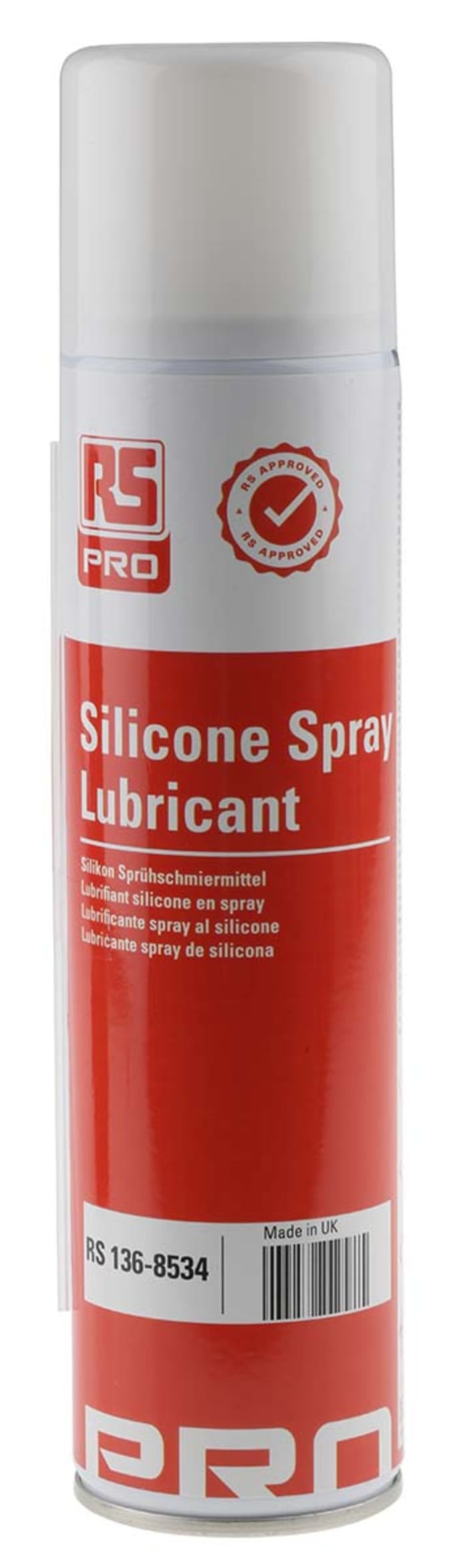 RS PRO, RS Pro silicone spray lubricant 400ml, 136-8534