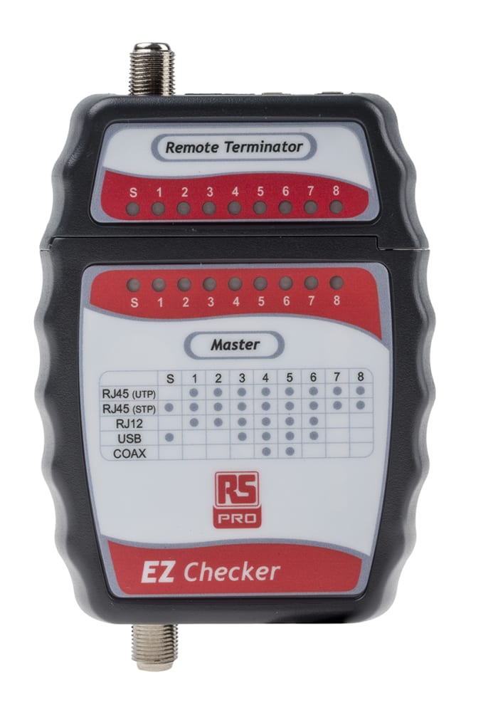 RS PRO Cable Tester BNC, RJ11, RJ45