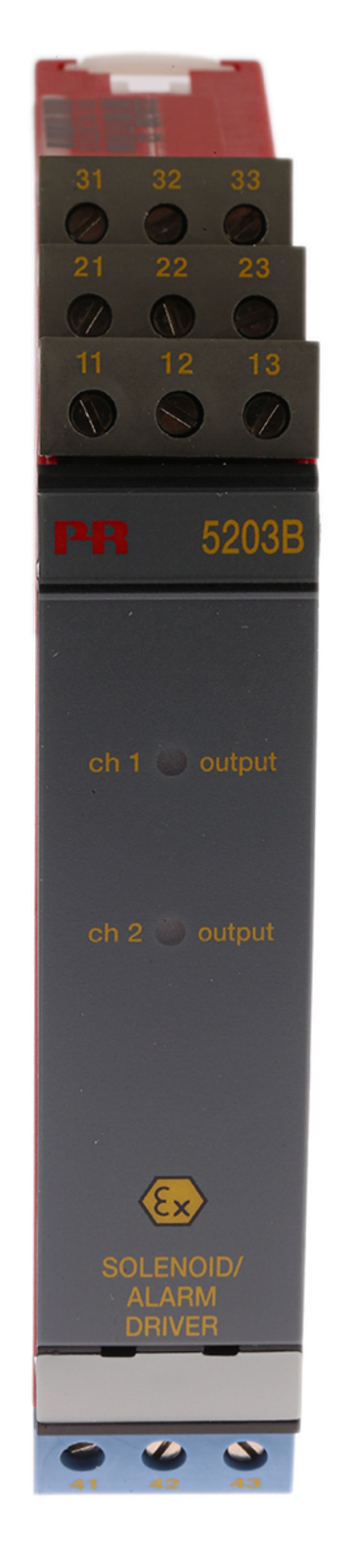 PR Electronics 2 Channel Galvanic Barrier, Solenoid Driver, NPN, PNP Input, ATEX, IECEx